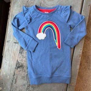 Spotted Zebra rainbow sweatshirt dress | size 3T